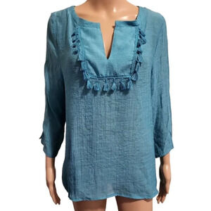 Women's Woven Blouse by Elsie & Zoey (Size S/M)